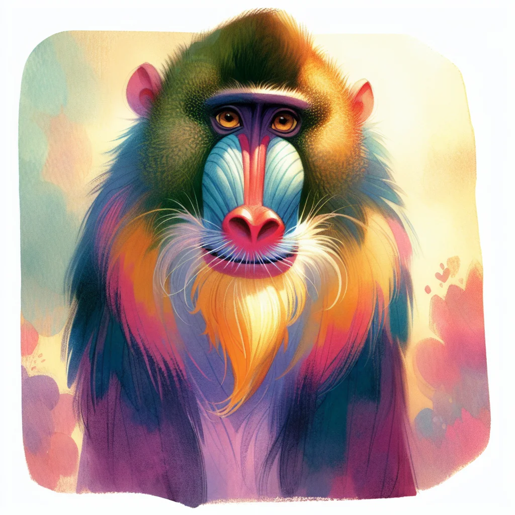 Mango the Mandrill's Gentle Journey